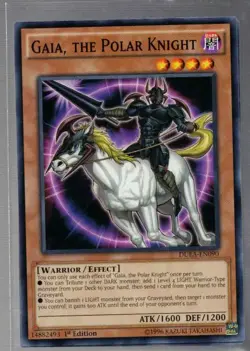 DUEA-EN090 Gaia, the Polar Knight Common 1st Edition Mint Yu-Gi-Oh! - Image 1