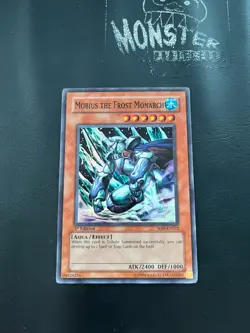 YUGIOH MOBIUS THE FROST MONARCH SUPER RARE SOD-EN022 1ST EDITION PLAYED - Image 1