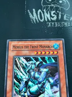 YUGIOH MOBIUS THE FROST MONARCH SUPER RARE SOD-EN022 1ST EDITION PLAYED - Image 3