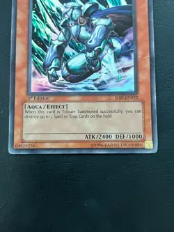 YUGIOH MOBIUS THE FROST MONARCH SUPER RARE SOD-EN022 1ST EDITION PLAYED - Image 4