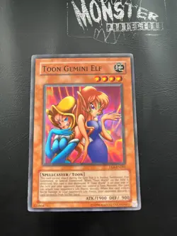 YUGIOH TOON GEMINI ELF SUPER RARE DL6-EN001 - Image 1