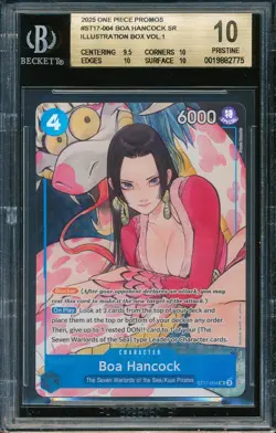 BGS 10 2025 One Piece BOA HANCOCK Promo ST17-004 Illustration Box Vol 1 PRISTINE - Image 1