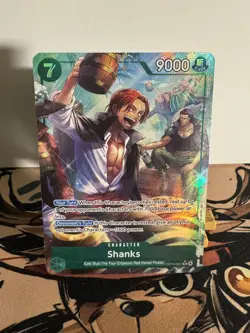One Piece English OP14-027 Shanks R Alt Art The Azure Sea's Seven - Image 1