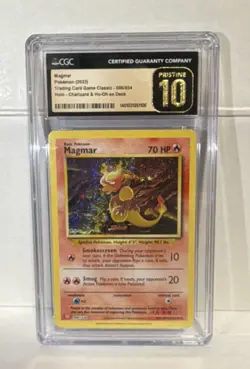 Pokemon Magmar 006/034 Trading Card Game Classic Holo CGC Pristine 10 - Image 1