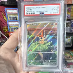 Pokemon TCG Victini 208 SVP Promo Holo Scarlet & Violet PSA 10 Card - Image 1