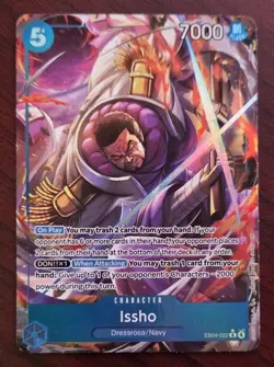ISSHO R Alt Art EB04-022 English OP-14 One Piece Card The Azure Sea’s Seven - Image 1