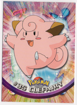 Clefairy #35 Topps TV Animation Edition Pokemon Card - Image 1