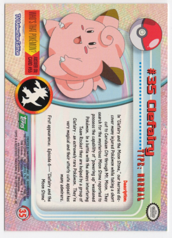 Clefairy #35 Topps TV Animation Edition Pokemon Card - Image 2