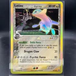 Latios 9/113 Rare Reverse Holo Stamped Delta Species Pokemon Card - Image 1