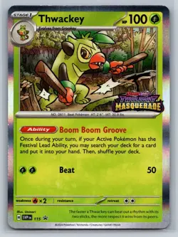 SV: Scarlet & Violet Promo Cards #115 Thwackey Promo,Holo - Image 1
