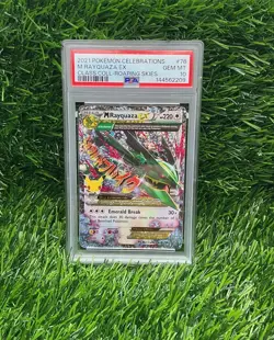 Pokemon TCG M Rayquaza EX Celebrations Card 76/108 PSA 10 - Image 1