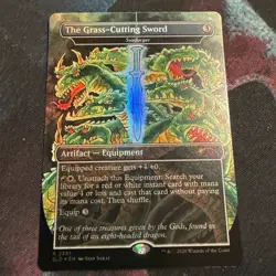 The Grass-Cutting Sword-Sunforger 2381 Secret Lair TMNT Drop MTG FOIL NM - Image 1
