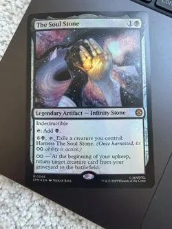 Magic: The Gathering The Soul Stone Legendary Artifact Foil Marvel Black 0066 - Image 1