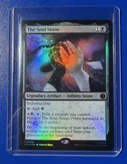 Magic: The Gathering The Soul Stone Legendary Artifact Foil Marvel Black 0066 - Image 2