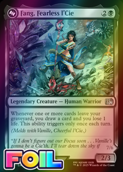 x1 Fang, Fearless l'Cie FOIL FIN Final Fantasy MTG 99 M/NM 1x - Image 1