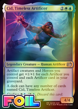 x1 Cid, Timeless Artificer FOIL FIN Final Fantasy MTG 409 M/NM 1x - Image 1