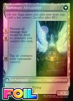 x1 Crystal Fragments // Summon: Alexander FOIL FIN Final Fantasy MTG 13 M/NM 1x - Image 2