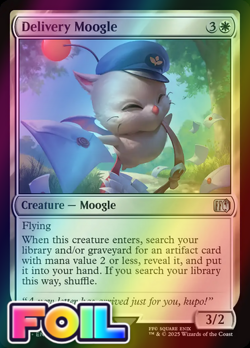 x1 Delivery Moogle FOIL FIN Final Fantasy MTG 15 M/NM 1x - Image 1