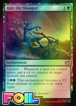 x1 Ride the Shoopuf FOIL FIN Final Fantasy MTG 197 M/NM 1x - Image 1