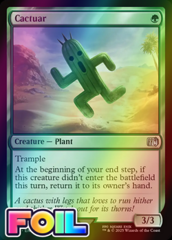 x1 Cactuar FOIL FIN Final Fantasy MTG 177 M/NM 1x - Image 1