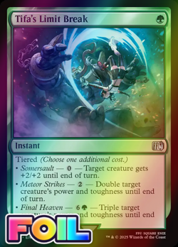 x1 Tifa's Limit Break FOIL FIN Final Fantasy MTG 207 M/NM 1x - Image 1