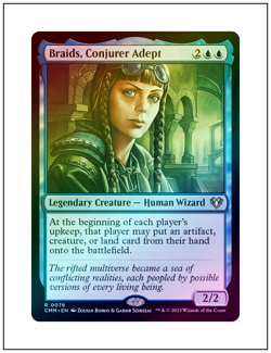 1x Braids, Conjurer Adept, Foil, Commander Masters, Magic MTG NM - Image 1