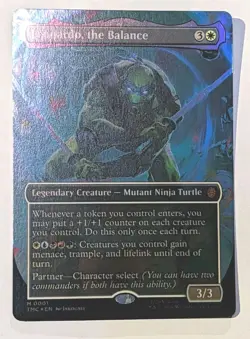 Leonardo, the Balance Borderless Teenage Mutant Ninja Turtles Foil - MTG MYTHIC - Image 1