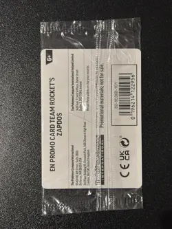 Pokemon TCG Team Rocket's Zapdos 70/182 EB Games Exclusive Promo SEALED - Image 2