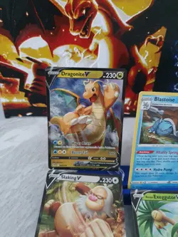 Pokemon TCG Pokemon Go V Card Bundle x5 plus Holo Blastoise Free UK Delivery - Image 3