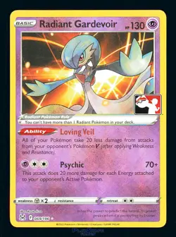 Pokemon Card Radiant Gardevoir 069/196 Prize Pack Series Promo Foil Holo 2022 - Image 1