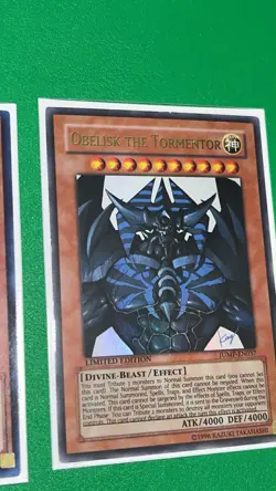 Yu-Gi-Oh Egyptian God Card JUMP JMPS Slifer Obelisk Ra Set Ultra Rare - Image 3