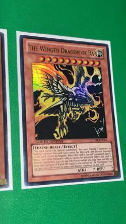 Yu-Gi-Oh Egyptian God Card JUMP JMPS Slifer Obelisk Ra Set Ultra Rare - Image 4