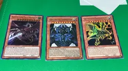 Yu-Gi-Oh Egyptian God Card JUMP JMPS Slifer Obelisk Ra Set Ultra Rare - Image 5