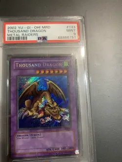 Yugioh MRD Thousand Dragon Secret Rare Psa 9 - Image 1