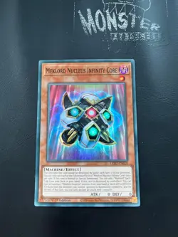 YUGIOH MEKLORD NUCLEUS INFINITY CORE SUPER RARE LED7-EN018 1ST EDITION - Image 1