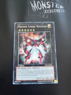 YUGIOH PHOTON STRIKE BOUNZER STARFOIL RARE SP14-EN024 1ST EDITION - Image 1