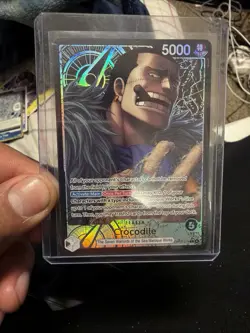 One Piece Crocodile Leader OP14-079 Special Holo 5000 Power Card - Image 1