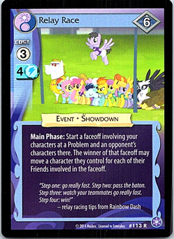 My Little Pony The Crystal Games Card 113R Relay Race - Image 1