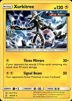 Pokemon TCG Card Xurkitree Lightning Normal SM - Unified Minds SM11 70/236 - Image 1