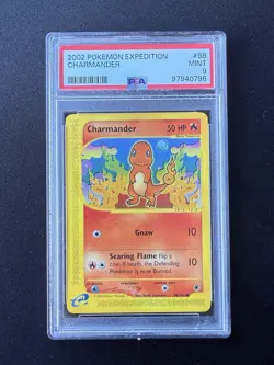 PSA 9 Charmander Non Holo Expedition Base 98/165 Pokemon Card - Image 1