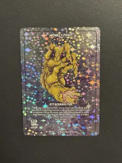 Dead World TCG Monkey Paw 211/184 SR Borderless Holo Card 1st Edition 2026 - Image 1