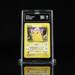 1999 Pokemon Base Set Unlimited Card WOTC #58 Pikachu Yellow TAG 9 V8991656 - Image 1