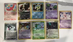 Pokemon Reverse Holo Lot(E Series, Stamped, Vintage EX) Lot 9 Total Cards - Image 1
