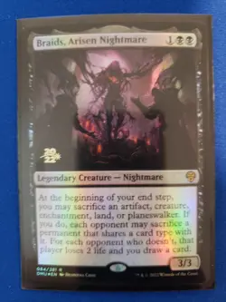 MTG Braids, Arisen Nightmare Prerelease Card Foil NM - Image 1