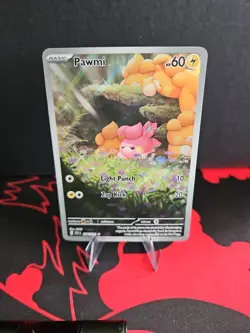 Pokemon TCG Pawmi Illustration Rare Card 226/091 SV Paldean Fates - Image 1