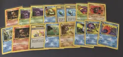 1st Ed Fossil Magmar, Ekans, and Other WOTC Pokemon Card Lot NM - Image 1
