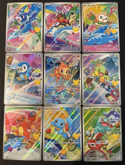 Pokemon 2026 First Partner Illustration Collection Series 1 Promos Set 9 Cards - Image 1