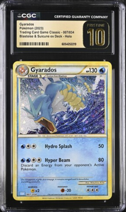 Pokemon CGC Pristine 10 Gyarados 007/034 Trading Card Game Classic Holo - Image 1