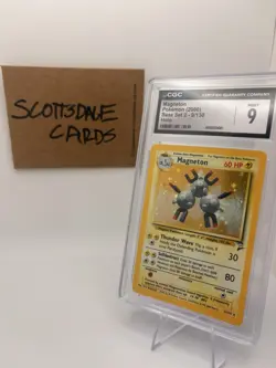 CGC 9 MINT Magneton 2000 Base Set 2 9/130 Holo Pokemon Card - Image 3