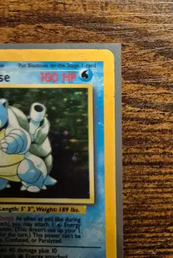 Pokemon Card - Blastoise Holo 4th Print 1999-2000 WOTC 2/102 Base Set - Image 3